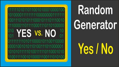 yes or no random generator.